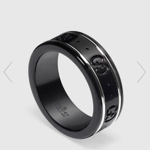 Gucci Icon Thin Band in White Gold